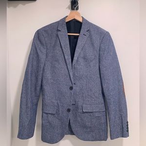 H&M Blue Suit Coat Blazer (36R)